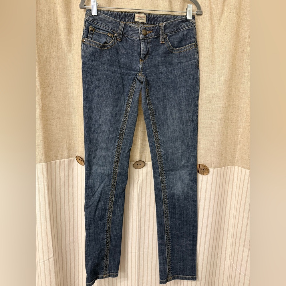Free People Dark Blue Skinny Jeans